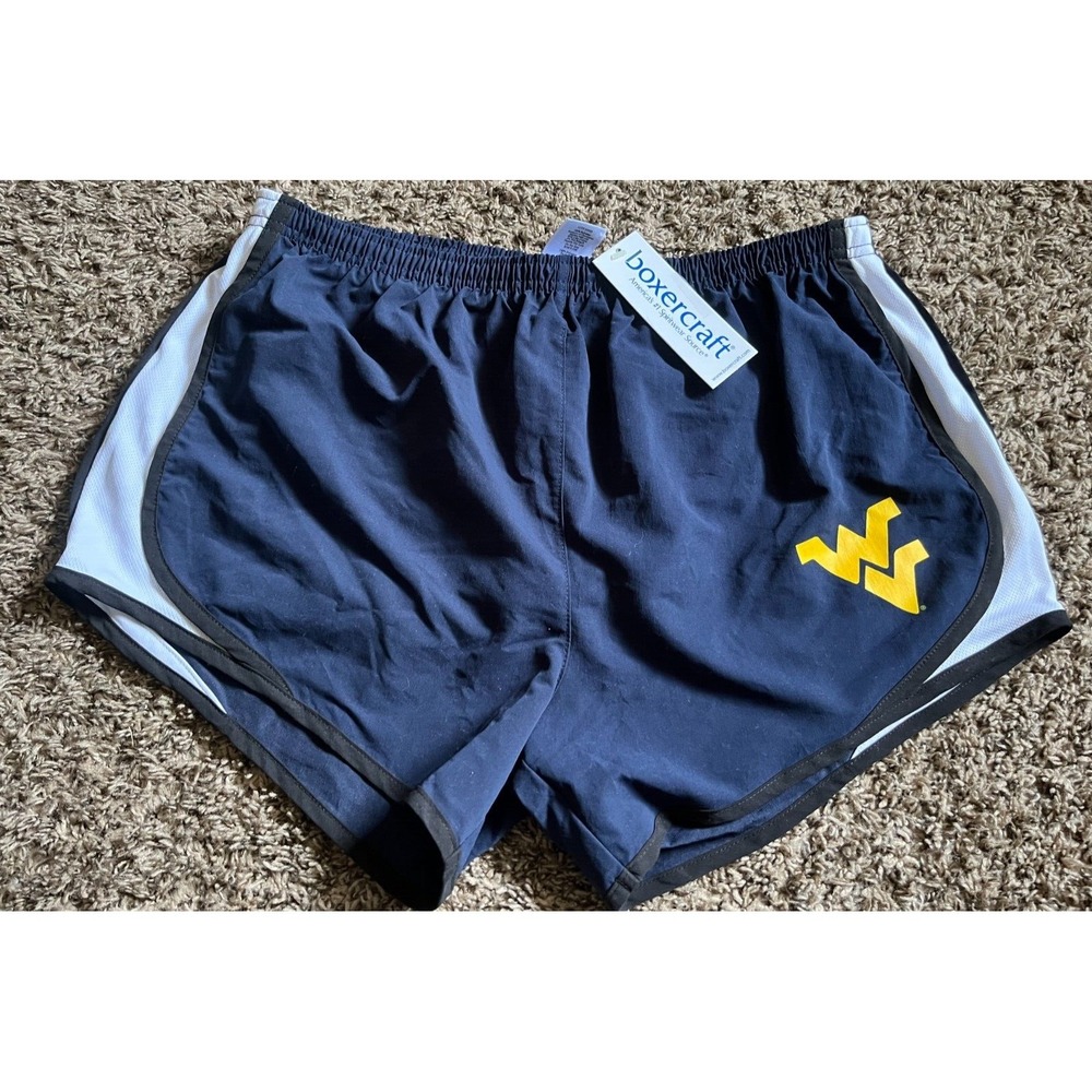 NEW Boxercraft West Virginia Mountaineers Women's Athletic Running Shorts (2XL)